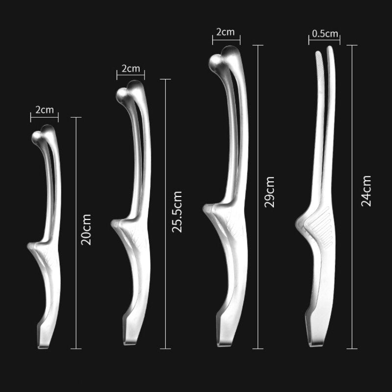 BBQ Tongs Stainless Steel Long Barbecue Clips Round/Sharp Mouth CookinBBQ Food Tongs Korean Barbecue Clips Stainless Steel Grill Cooking Chief Tong Kitchen Bread Baking Outdoor Grilling Steak Clamp
 1.Ergonomic handle, high quality nonTheWellBeing1BBQ Tongs Stainless Steel Long Barbecue Clips Round/Sharp Mouth Cooking Steak TweezersCulinaryWellBeing