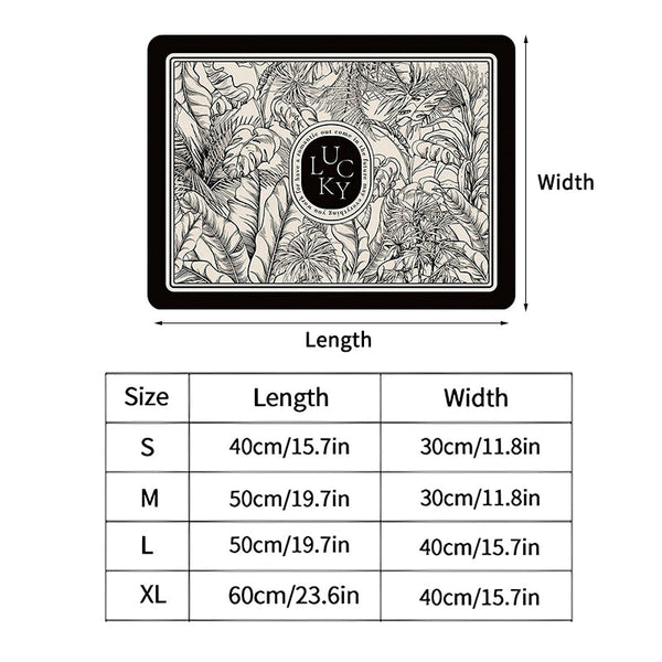 Printed Dish Drying Mat Super Absorbent Coffee Drain Pad Tableware Dra1. Polyester material: This kitchen drain pad is durable, flexible and resistant to deformation.
2. Splash proof: Can absorb water and coffee, keep your table clean TheWellBeing1Printed Dish Drying Mat Super Absorbent Coffee Drain Pad Tableware Draining PadCulinaryWellBeing
