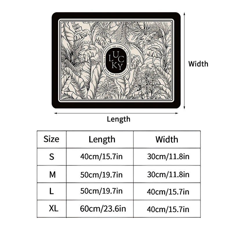 Printed Dish Drying Mat Super Absorbent Coffee Drain Pad Tableware Dra1. Polyester material: This kitchen drain pad is durable, flexible and resistant to deformation.
2. Splash proof: Can absorb water and coffee, keep your table clean TheWellBeing1Printed Dish Drying Mat Super Absorbent Coffee Drain Pad Tableware Draining PadCulinaryWellBeing
