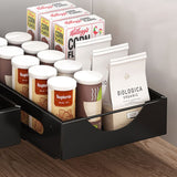 Plate Storage Rack Kitchen Cabinet Built-in Pull-out Clatter Partition Storage Rack Household Drawer - Culinarywellbeing