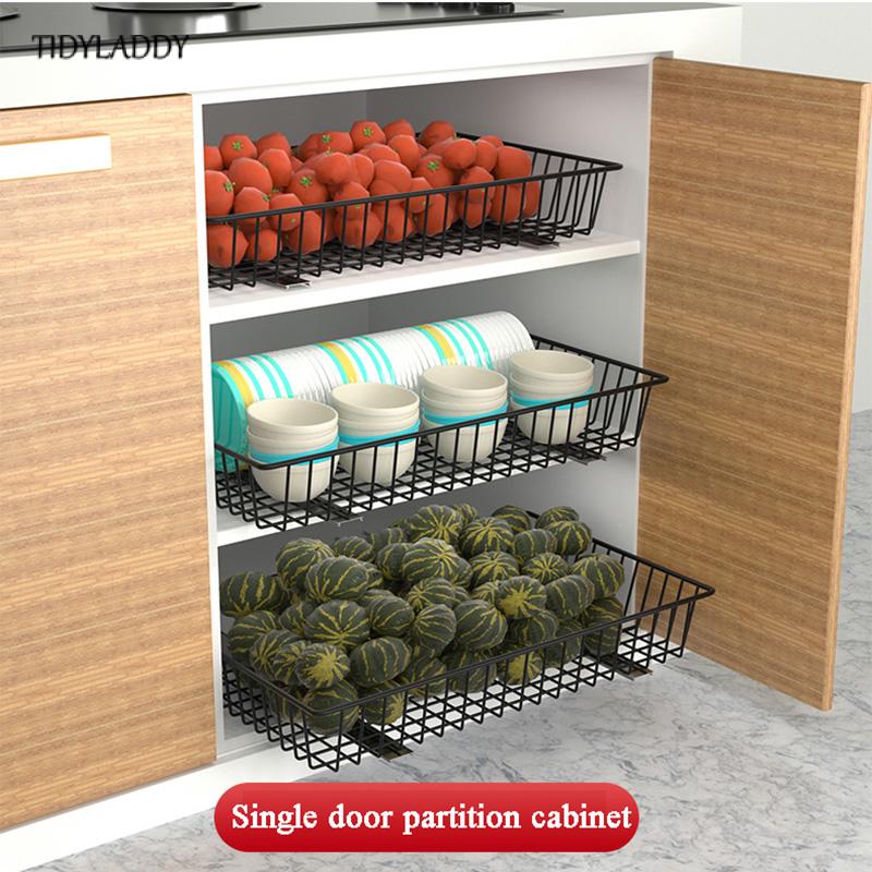 Stainless Steel Cupboard Slide Rack Kitchen Organizer Shelf Basket - Culinarywellbeing