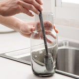 Silicone Cup Brush Scrubber Glass Cleaner Long Handle Drink Wineglass Bottle Glass Cup Cleaning Brush - Culinarywellbeing