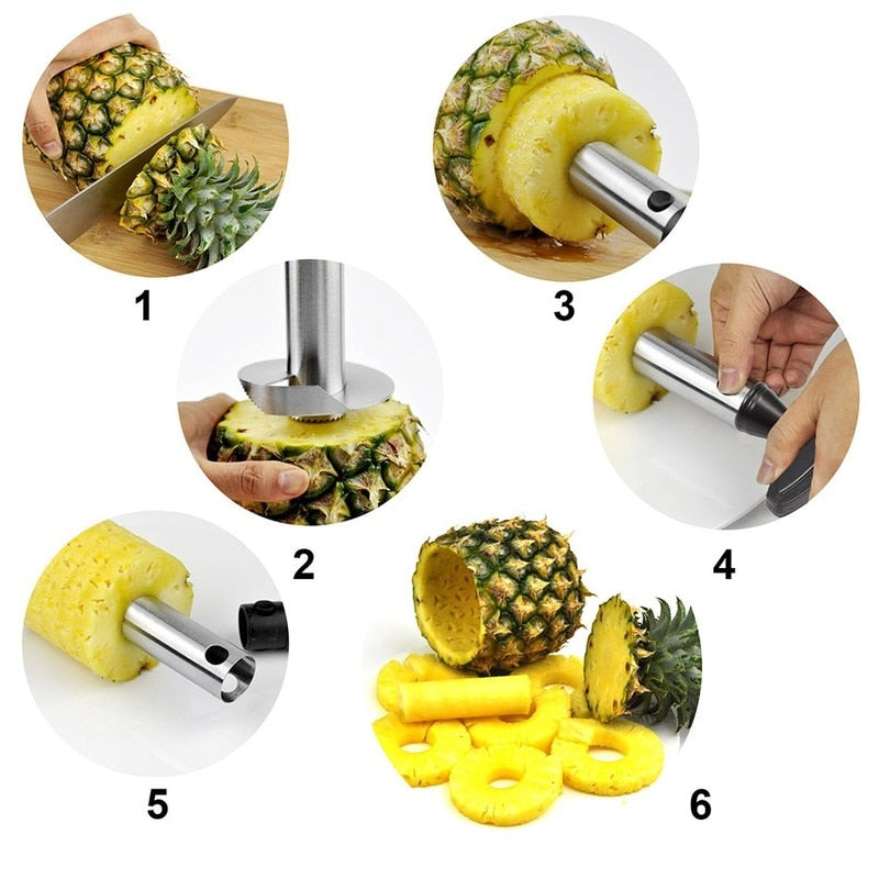 Pineapple Slicer Peeler Cutter Parer Knife Stainless Steel - Culinarywellbeing
