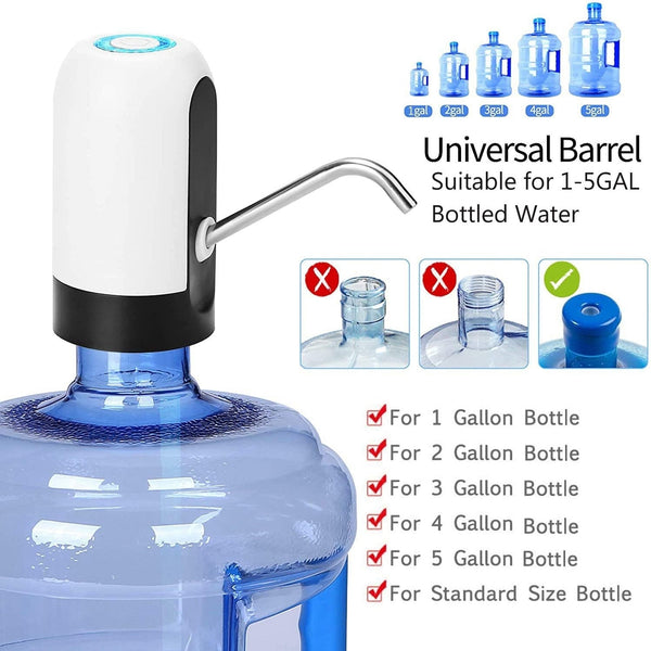 Water Bottle Pump USB Charging Auto Switch Drinking Dispenser Charging1. Simple and convenient, press the button to water out/press the button to stop water
2. Highly compatible base, universal for big and small barrels
3. Built-in 800TheWellBeing1Water Bottle Pump USB Charging Auto Switch Drinking Dispenser Charging Water PumpCulinaryWellBeing